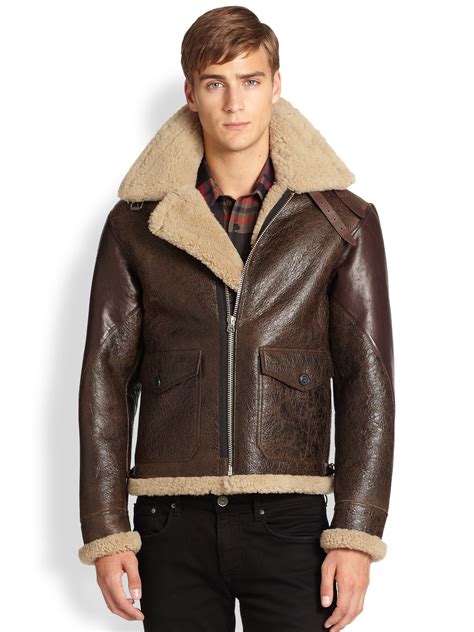 burberry womens shearling jacket|burberry leather jacket men's.